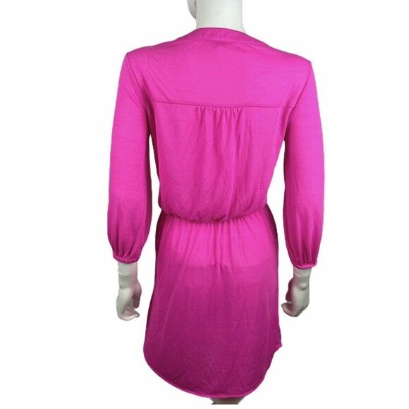 Lilly Pulitzer Pink Beckett Shirt Dress XS Jersey - Picture 4 of 12
